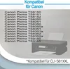 A list of Canon Pixma printer models compatible with a specific ink cartridge, with an illustration of a printer. Produktbild-Vorschau