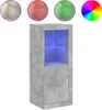 vidaXL Príborník s LED svetlami betónová sivá 41x37x100 cm Náhľad obrázku produktu 1