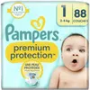 Pampers Premium Protection - Größe 1 - 88 Windeln (2-5 kg) Produktbild-Vorschau 1