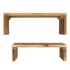 Banc à fleurs en bois recyclé, lot de 2, naturel - 35 / 30 Voir les images du produit 5