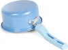 A light blue saucepan with a silver attachment and a light blue handle is shown against a white background. Náhled obrázku produktu