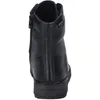 A black leather boot shown from the back. Podgląd zdjęcia produktu