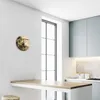 Glasuhr Wanduhr Küchenuhr Echt-Glas 30fi cm Oliven braun Produktbild-Vorschau 5