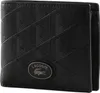 LACOSTE Cuir porte-monnaie Monogramm Billfold Coin Noir Voir les images du produit 1