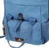 Close-up view of a blue backpack. Voir les images du produit