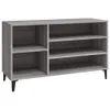 Schuhregal Grau Sonoma 102x36x60 cm Holzwerkstoff Produktbild-Vorschau 1