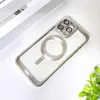 A clear, overhead shot of a phone case with a magnetic ring, placed on a white surface. Produktbild-Vorschau
