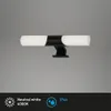 LED Bad-Spiegelleuchte, schwarz, LED/7W Produktbild-Vorschau 1
