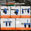 A 5-step installation guide for a trolley hoist. Náhľad obrázku produktu