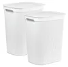 2er Set Wäschesammler 50 l BRISEN, Farbe:Weiß Produktbild-Vorschau 1