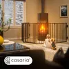 CASARIA Kaminschutzgitter Baby mit Sicherheitstür Metall 2x Produktbild-Vorschau 3