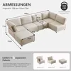 MODFU 6-Sitzer Big Sofa,Modulares L-förmiges Sofa,Relaxsofa Produktbild-Vorschau 7
