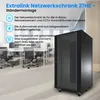 Extralink Rackmount-Schrank 27U 600x1000 Schwarz stehend - Produktbild-Vorschau 3