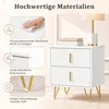 Kleiner Nachttisch, Beistelltisch mit 2 Schubladen, Produktbild-Vorschau 4