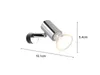 LED Badezimmerlampe in Chrom - Spiegelklemmleuchte mit Produktbild-Vorschau 4