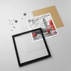 Gerahmtes Poster - Schwarzer Rahmen - London Bus - 30x30 cm Produktbild-Vorschau 4