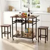 Set da pranzo COSTWAY con 2 sedie, tavolo da pranzo con Anteprima dell’immagine prodotto 2