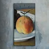 Küchenuhr Bürouhr Leinwand Uhr 30x60 Weintrauben und Produktbild-Vorschau 2