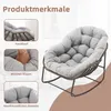 A rocking chair with close-up shots highlighting its features. Anteprima dell’immagine prodotto