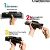 Instructions for installing a toner cartridge, showing three steps. Produktbild-Vorschau