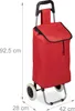 Relaxdays Einkaufstrolley klappbar, Abnehmbare Tasche 28 L, Produktbild-Vorschau 4