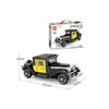 Oldtimer Modellbausatz schwarz-gelb, 323 Teile, kompatible Produktbild-Vorschau 3