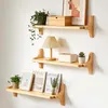 3er-Set schwebende Wandregale aus Holz, 40x13x1,5 cm Produktbild-Vorschau