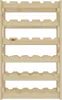 A wooden wine rack with multiple shelves for storing bottles. Náhled obrázku produktu