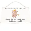 Mr. & Mrs. Panda Schild Make Up Artist Leidenschaft DIN A6 Produktbild-Vorschau 3