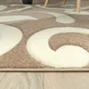 Tappeto di design con taglio sagomato Modern Beige Creme, Anteprima dell’immagine prodotto 2