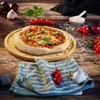Piatto da pizza Relaxdays, bambù naturale, Ø 32 cm, vassoio Anteprima dell’immagine prodotto 2