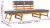 vidaXL Záhradné ležadlo 2 v 1 s vankúšom 190 cm masívne Náhľad obrázku produktu 8