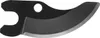 A close-up, isolated shot of a black pruning shear blade. Anteprima dell’immagine prodotto