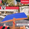 Pieskovisko KOTARBAU® so strechou 140 x 140 cm, drevené s Náhľad obrázku produktu 4