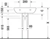 DURAVIT D-Code Waschtisch, 65 x 50 cm, ohne Spezialglasur, Produktbild-Vorschau 8