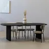 Ovaler Esstisch - Schwarz - 240 cm - Mangoholz - Esstisch Produktbild-Vorschau 1