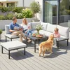 Outsunny Lounge Gartenmöbel Set 5-6 Personen Gartenlounge Produktbild-Vorschau 9