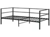 BELIANI Posteľ čierna kovová 90 x 200 cm posteľný rám s Náhľad obrázku produktu 5