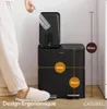 CASABEL Poubelle Cuisine Double 2x15L en Acier Inoxydable, Voir les images du produit 4