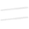 vidaXL Wandregale 2 Stk. Hochglanz-Weiß 100x9x3 cm Produktbild-Vorschau 4
