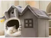 Domeček pelíšek pro kočku a malého psa 35 cm, měkký plyšový Náhled obrázku produktu 2