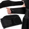 A collage of images showing a black magnetic back support belt. Náhľad obrázku produktu
