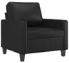 vidaXL Sessel Schwarz 60 cm Kunstleder Produktbild-Vorschau 1