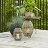 Outdoor deck with plants and decorative lanterns. Produktbild-Vorschau