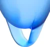 A close-up, abstract view of a blue object with a hole in the middle. Náhled obrázku produktu