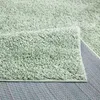 Shaggy Hochflor Teppich Wohnzimmer - 200x290 cm - Grün - Produktbild-Vorschau 6