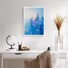 Poster - Poster ohne Rahmen - Abstraktion blau gemalt - Produktbild-Vorschau 5