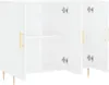 vidaXL Příborník bílý 90x34x80 cm Dřevěná konstrukce Náhled obrázku produktu 3