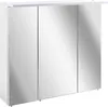 Spiegelschrank LED weiß, B x H x T: 70 x 75 x 24 cm Produktbild-Vorschau 1