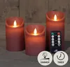 3er Set LED Kerzen ANTIK ROSA Fernbedienung mit Timer und Produktbild-Vorschau 5